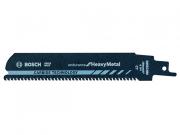 Пилка сабельная по металлу S955CHM (1 шт.) BOSCH (пропил прямой, тонкий, Carbide Technology, разведенные зубья)