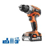 Дрель‑шуруповерт аккумуляторная AEG BS18C2LI‑202CSET [4935464818]