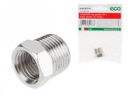 Соединение нар. резьба 3/8" х внутр. резьба 1/4" (сталь) ECO