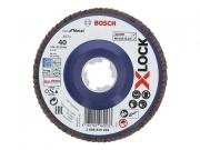 Круг лепестковый 125х22.2 мм G40 плоский BEST FOR METAL X‑LOCK BOSCH