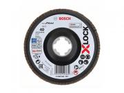Круг лепестковый 125х22.2 мм G40 конический BEST FOR METAL X‑LOCK BOSCH