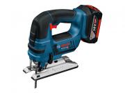 Аккум. лобзик BOSCH GST 18 V‑LI B в кор. (18.0 В, 1 акк., 4.0 А/ч, Li‑Ion, пропил до 120 мм)