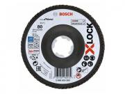Круг лепестковый 125х22.23 мм G80 BEST FOR METAL X‑LOCK BOSCH