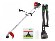 Мотокоса ECO GTP‑215 Power (2.15 кВт, 2.9 л.с., лёгкий запуск, нож 3Т, ремень двухлямочный, вес 7.6 кг)