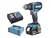 Аккум. дрель‑шуруповерт MAKITA DDF 485 RAJ MAKPAC (18.0 В, 2 акк., 2.0 А/ч Li‑Ion, 2 скор., 50 Нм, шурупы до 10 мм)