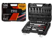 Набор головок и бит 108пр. 1/4",1/2" PRO STARTUL STUTTGART (PRO‑108S) (6 граней)