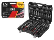 Набор головок и бит 172пр. 1/4",3/8",1/2" PRO STARTUL STUTTGART (PRO‑172S) (6 граней)