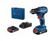 Аккум. дрель‑шуруповерт BOSCH GSR 185‑LI в чем. (18.0 В, 2 акк., 2.0 А/ч Li‑Ion, 2 скор., 50 Нм, шурупы до 10 мм)
