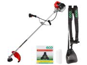 Мотокоса ECO GTP‑251 Power (2.5 кВт, 3.4 л.с., лёгкий запуск, нож 3Т, ремень двухлямочный, вес 7.8 кг)