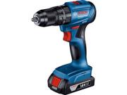 Аккум. ударн. дрель‑шуруповерт BOSCH GSB 185‑LI в кейсе (18.0 В, 1 акк., 2.0 А/ч Li‑Ion, 2 скор., 50 Нм, шурупы до 10 мм)