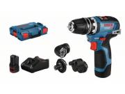 Аккум. дрель‑шуруповерт BOSCH GSR 12V‑35 FC в кейсе (12.0 В, 2 акк., 3.0 А/ч Li‑Ion, 2 скор., 35 Нм,)