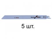Пилка сабельная по металлу S1122EF (5 шт.) BOSCH (пропил прямой, тонкий, для подгоночных пропилов)