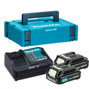 Комплект аккумулятор Makita BL1020B 2 шт. + зарядное устройство DC10SA [197660‑8] 