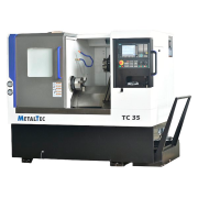 Токарный станок ЧПУ с наклонной станиной MetalTec ТС 35 (Профи/8‑ми поз.револьверная голова/стружечный конвейер/деталеуловитель)