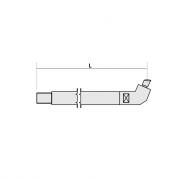 Нижнее плечо наклонное O 30 х 200мм для серии SG 8‑12‑18‑25 Fubag [31039]