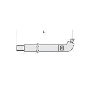 Нижнее плечо наклонное O 30 х 600мм для серии SG 8‑12‑18‑25 Fubag [31043]