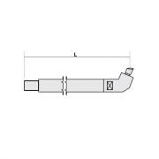 Нижнее плечо наклонное O 30 х 800мм для серии SG 8‑12‑18‑25 Fubag [31044]