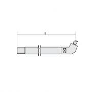 Нижнее плечо наклонное O 40 х 300мм для серии SG 36‑42 Fubag [31062]