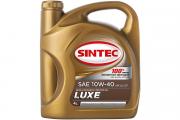 Масло SINTEC Люкс SAE 10W‑40 API SL/CF канистра 5л/Motor oil 5l can