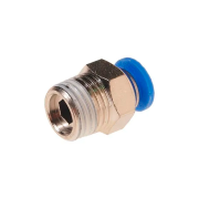 Фитинг цанговый прямой RockForce SPC06‑01 (нар. резьба G1/8") [RF‑SPC06‑01]