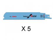 Пилка сабельная по металлу S926BEF (5 шт.) BOSCH