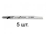 Пилка лобз. по дереву/ламинату T308BF (5 шт.) BOSCH