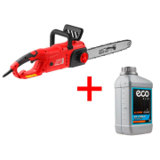 Пила цепная электрическая WORTEX EC 4024‑1 шина 40 см (16"), 3/8" LP, 1.3 мм + АКЦИЯ! (Масло для смазки пильных цепей ECO в подарок!)