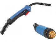 Горелка сварочная MIG MAG WG‑15AK (5м, 180А) SOLARIS (CO2 ‑ 180A; Ar(Ar+CO2) ‑ 150A; 0.6‑1.0мм; ПВ ‑ 60%; 5 метров; М6)