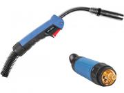Горелка сварочная MIG MAG WG‑36KD (5м, 340А) SOLARIS (CO2 ‑ 340A; Ar(Ar+CO2) ‑ 320A; 0.8‑1.2мм; ПВ ‑ 60%; 5 метров; М8)
