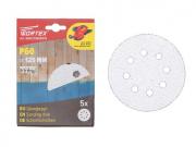 Шлифлист 125мм круг Р60 д/краски самосцепл. 8 отв. 5 шт. WORTEX      [WSD21060E519]