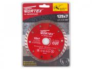Алмазный круг 125х22 мм универс. Turbo WORTEX (сухая резка)
