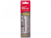 Сверло по металлу ц/х 3.2х36х65 мм HSS WORTEX      [WDB032065M2111]