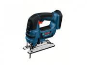 Аккум. лобзик BOSCH GST 18 V‑LI в кор. (18.0 В, БЕЗ АККУМУЛЯТОРА, пропил до 120 мм)