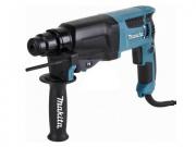 Перфоратор MAKITA HR 2600 в чем. (800 Вт, 2.4 Дж, 2 реж., патрон SDS‑plus, вес 2.9 кг)