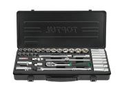 Набор головок 3/8" 6‑24мм 35предм. 6гр. метал.кейс TOPTU (TOPTUL)