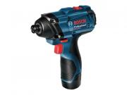 Аккум. ударный гайковерт BOSCH GDR 120‑LI в кор. (12.0 В, БЕЗ АККУМУЛЯТОРА, посадочн. квадрат внутр. шестигр. 1/4" ", 100 Нм, вес 1.1 кг)