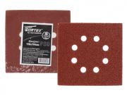 Шлифлист 110х114мм Р80 д/дерева самосцепл. 8 отв. WORTEX     [WSS1114080E519‑1]