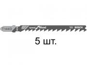 Пилка лобз. по дереву T144D (5 шт.) BOSCH (пропил прямой, грубый, быстрый рез)