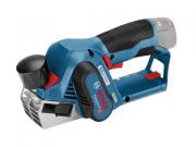 Аккум. рубанок BOSCH GHO 12V‑20 в кор. (12.0 В, БЕЗ АККУМУЛЯТОРА; 14.500 об/мин; ширина: 56 мм; макс.глубина: 2 мм; 1,5 кг.)