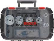 Набор коронок биметаллических BOSCH PROGRESSOR 9 шт. (универсальные, размеры 22, 29, 35, 44, 51, 64 мм.; для электрика)