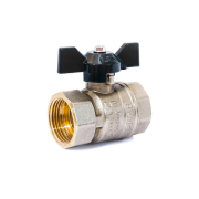 Кран шаровый 1/2" вн.‑вн. бабочка PN40 LD