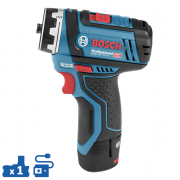 Аккум. дрель‑шуруповерт BOSCH GSR 12V‑15 FC в чем. + набор насадок