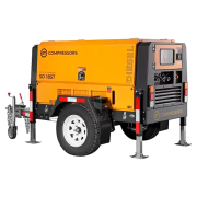 Дизельный винтовой компрессор ET‑Compressors ET SD 185T‑7 на шасси