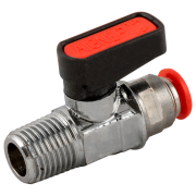 Кран шаровый 1/4"M под трубку 6 мм AIGNEP (0657000003)