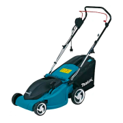 Газонокосилка электрическая MAKITA ELM 3800 (1400 Вт, шир.38 см, выс. 20‑75 мм, пластм. корпус, без мульчир., травосборник 40 л)