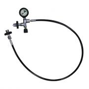 Шланг с манометром для компрессора G5/8"(нар) ‑ G5/8"(нар) 300 бар