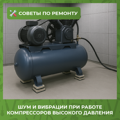 Шум и вибрации при работе компрессоров высокого давления: причины и методы снижения