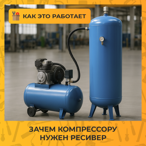 Зачем компрессору нужен ресивер и какую роль он играет в системе