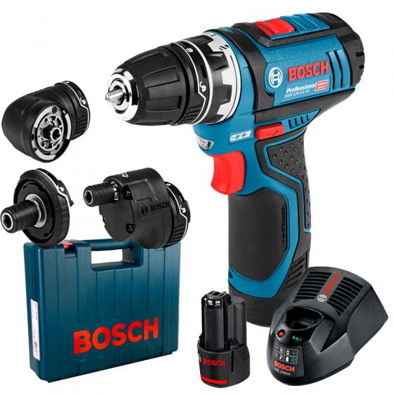 Аккум. дрель-шуруповерт BOSCH GSR 12V-15 FC в чем. + набор насадок