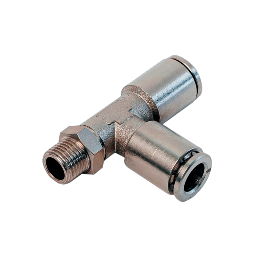 Фитинг-тройник латунный NBPT NPDT 08-M10*1 (нар. резьба M10*1)